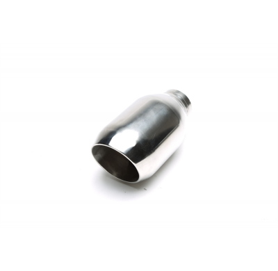 Tubo de escape TA Technix acero inoxidable 92 x 86 mm ovalado / biselado, longitud: 216 mm conexión: 61 mm, diámetro exterior: 1