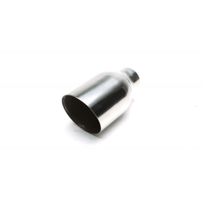 TA Technix tubo de escape acero inoxidable 110 x 115 mm ovalado / afilado, longitud: 205 mm, dimensión de conexión: 63,5 mm tubo