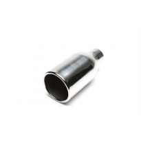 TA Technix tubo de escape acero inoxidable 100 mm redondo / con brida, longitud: 240 mm, dimensión de conexión: 61 mm tubo de es
