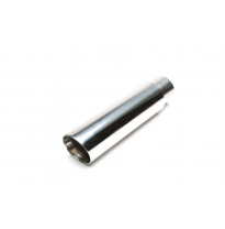 TA Technix tubo de escape acero inoxidable 72 mm ovalado / redondeado / biselado, longitud: 302 mm conexión: 64 mm, diámetro ext
