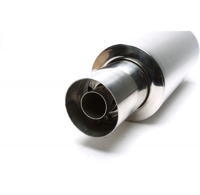Silenciador trasero deportivo TA Technix acero inoxidable universal 110 / 45mm redondo / afilado / silenciador en tubo de escape