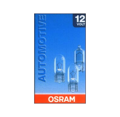 Caja De 10 Lamparas Osram Control S/C  2821, 12v. 3w. W3w, W2.1x9.5d
