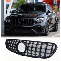 Parrilla Delantera Mercedes-Benz Glc - Glc Coupe Negro Brillo
