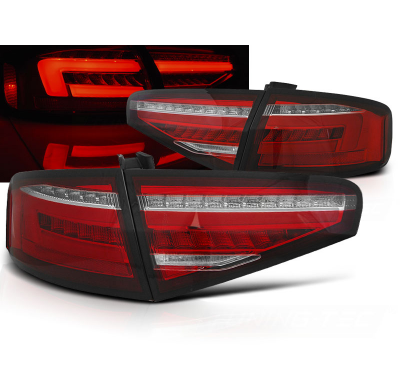 Pilotos Traseros Audi A4 B8 12-15 Sedan Red White Intermitentes Dinamicos Oem Led