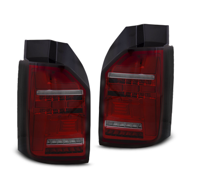 PILOTOS TRASEROS LED RED SMOKE para VW T6 15-19 BOMBILLA OEM con intermitente dinamico