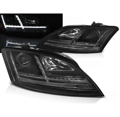 Faros Luz Diurna Audi Tt 06-10 8j Black Led-Intermitente Dinamico