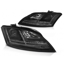 Faros Luz Diurna Audi Tt 06-10 8j Black Led-Intermitente Dinamico Xenon Drl