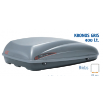 Baul Kronos 400 Med. 146 X 87 X 38 Cm. Cap. 400 Lt. Gris - Fijacion Rapida Incluyendo Referencia K9619