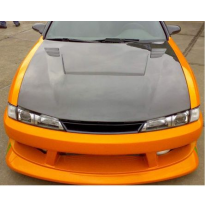 Carbon Vsii Style Hood Nissan 200sx S14 98/-  2dr Coupe Aeroworks Carbon Hoods