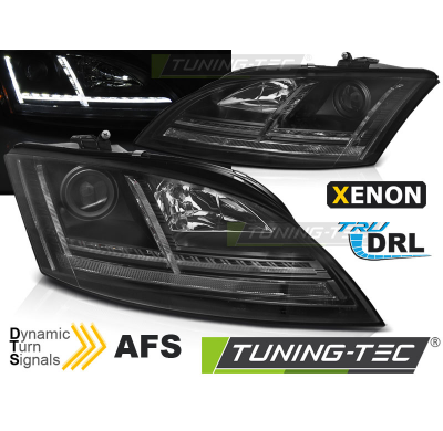 Faros Delanteros Xenon Luz Diurna Negro Intermitente Dinamico Para Audi Tt 06-10 8j Con Afs