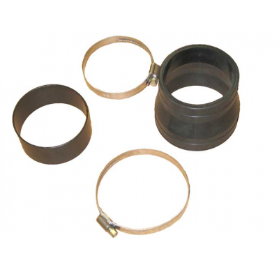 Hose Kit; 70mm to 80mm X 76mm L, Blk Rubber K&n-Filter