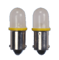 Iluminacion T-10 Led Bulb Ba9s Yellow 12v 2pcs/