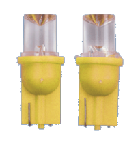 Iluminacion T-10 Led Wedge Bulb Yellow 12v 2p/C