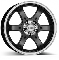 Llanta Dotz Crunch 8x16 Negro/Pulido Dotz Wheels