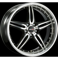 Llanta Motec Wheels Pantera Black Polish 8,0jx17&quot; - Peso 9,6-9,8