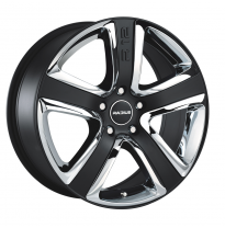 Llanta Radius R12 Sport 18x8,00 Black + Chrome Inserts Radius Wheels