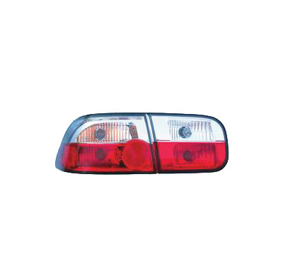 Piloto Trasero Hyper Red/Clear Jcp Honda Civic 92/95 2/4dr Coupe/Sedan Ej/Eg