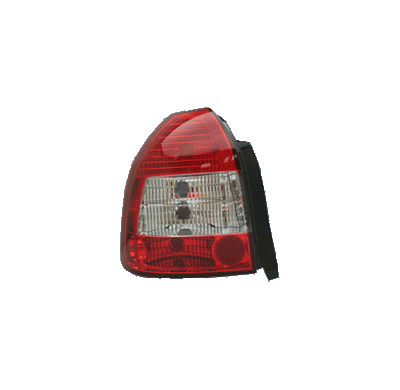 Pilotos Traseros Al Ho Civic Hb 3drs 96-01 Red/Clear