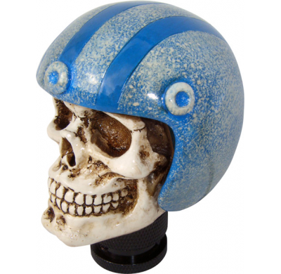 Pomo Skull + Blue Helmet