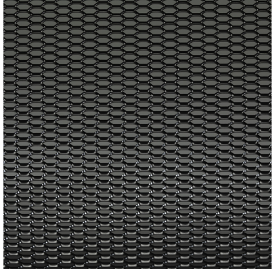 Rejilla Aluminio  Black 125x25cm/Hraad 12x6