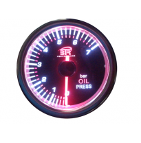 Reloj Presión De Aceite Btr 52 Mm. Fondo Negro Incluye Sonda,Adaptadores,Instrucciones.. 52mm Electricos 12v