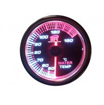 Reloj Temperatura De Agua Btr 52 Mm. Fondo Negro Incluye Sonda,Adaptadores,Instrucciones.. 52mm Electricos 12v