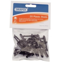 Remaches Plastico 6.6 X 17.2mm 20pzs