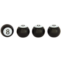 Tapones 8-Ball Black 4pcs